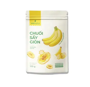 Vietnam senza zucchero aggiunto frutta secca cibo intero Banana solare naturale Banana Chips 100% grado Premium