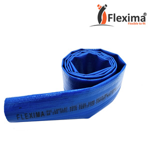 Manguera de PVC plana azul de la mejor calidad, descarga de agua de alta presión, tubería de riego suave, número de modelo, tubería de PVC, manguera plana - Product Image 2