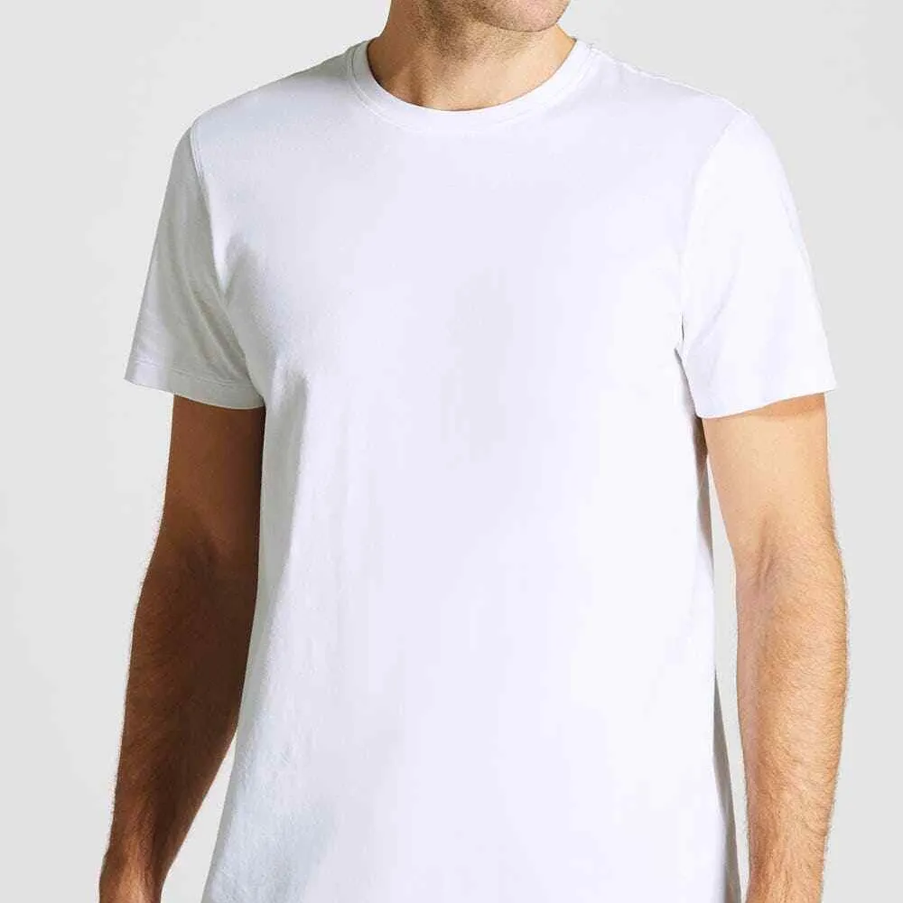 ส่วนบุคคลฤดูร้อนTeesผ้าฝ้ายสีขาวผู้ชายผ้าBreathable Tเสื้อเย็นสบายTeeผ้าฝ้าย100%เสื้อยืด