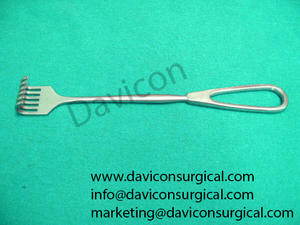 Retractor Volkmann profesional de alta calidad, 6 puntas romas | Ganchos de cirugía plástica y retractor de acero inoxidable - Product Image 2