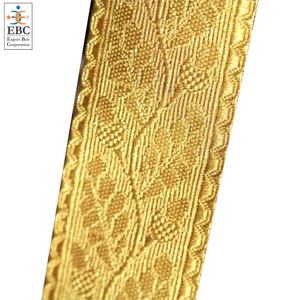 Dentelle tressée en mylar française de conception unique OEM, tissage autrichien, galons personnalisés dorés, galons Orris, galons en gros, garniture en dentelle - Product Image 2