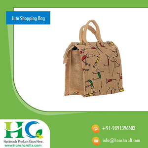 Best Designed Handmade Jute Shopping <b>Bag</b> | Zipper Closure Biodegradable Reusable Multipurpose Eco Friendly <b>Bag</b> Premium Quality - Product Image 2