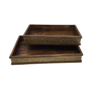 ถาดเสิร์ฟอาหารไม้และโลหะ คุณภาพเยี่ยม ขนาดสั่งทำได้ ราคาประหยัด - Product Image 3