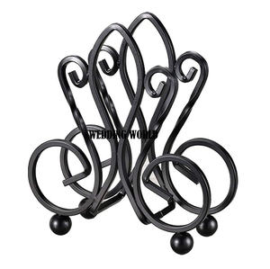 Porte-serviettes en métal doré de grande taille, distributeur de mouchoirs de Table de grande taille, design Unique, porte-serviettes traditionnel Vintage - Product Image 5