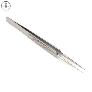 Pinzas para pestañas postizas de acero inoxidable, pinzas de extensión personalizadas con volumen, herramienta de etiqueta privada - Product Image 2