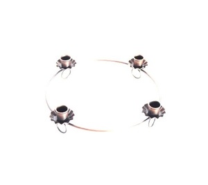 วางซ้อนกันได้โลหะ TEALIGHT รอบ T-LIGHT ผู้ถือที่ขายดีที่สุด4เรียวเชิงเทียนสำหรับใช้ในงานแต่งงาน - Product Image 1