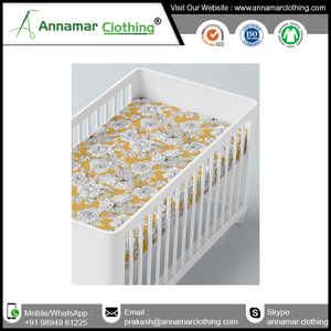 100% Organic Cotton Wholesale Baby Fitted Crib Sheet - Product Image 6