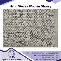 Elegante hand gewebte Dhurry-Teppiche aus 100% Wolle, rechteckig, günstiger Preis Exporteur für Wohnzimmer