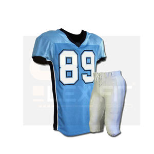 Uniforme de football de bonne qualité avec design personnalisé, ensembles d'uniformes de football américain en polyester - Product Image 2