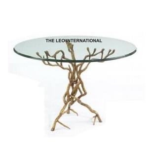 Table basse moderne multifonctionnelle réglable pour appartement de taille moyenne, pour salon, avec base en forme de branche d'arbre - Product Image 1