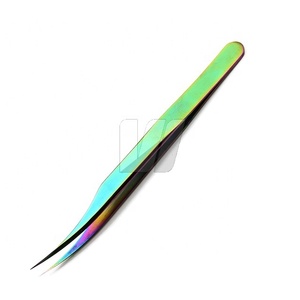 Pince à cils professionnelle polyvalente VI-LET-260 internationale japonaise en acier inoxydable de haute qualité Logo personnalisé fort - Product Image 5