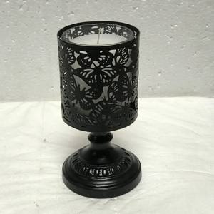 Juego de 3 Portavelas Metálicos Negros para Decoración del Hogar - Product Image 2