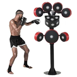 2021 Adjustable Boxing Target Stand With Custom Logo Kickboxing Muay Thai Training Punching Equipment