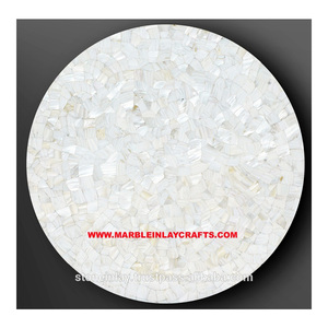Top de Table en perles, coquille de mer blanche faite à la main, 50 pièces - Product Image 1
