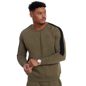 Sudadera Lisa informal de alta calidad para hombre, capucha con rayas laterales en contraste, logotipo bordado, impermeable, anticontracción, personalizable, OEM - Product Image 3