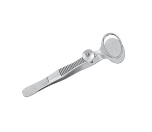 Instrumentos quirúrgicos Desmarres Chalazion Fórceps Mordazas ovaladas grandes Acero inoxidable 9 cm - Product Image 6