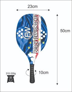 Raquettes de beach tennis sur mesure, raquettes de paddle/Padel, 100% fibre de verre, poignée en fibre de carbone, poids 320-340g, logos, combinaisons de couleurs - Product Image 3