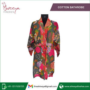 Peignoir en tissu de coton pur, vente en gros, - Product Image 4