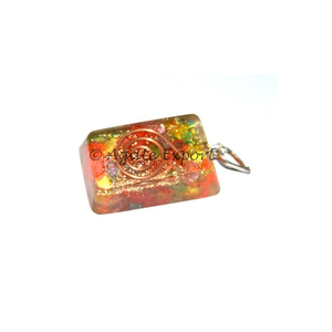 Colgantes rectangulares de orgonita con cristales de Chakra para protección curativa EMF - Product Image 1