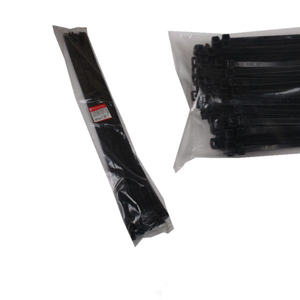 Gran oferta de bridas de nailon blancas y negras con cremallera de 9mm, bridas de plástico multifuncionales con autobloqueo, 80 cm, 100 cm de longitud, sin halógenos - Product Image 2