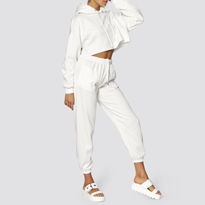 2025 último diseño de chándal de lana de algodón de gran tamaño para mujer, pantalones activos que reflejan el estilo callejero para todas las estaciones - Product Image 2