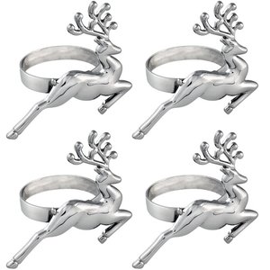 Servilletero de Metal de Alta Calidad con Diseño de Reno, Ecológico, Estilo Minimalista Americano, para Fiestas - Product Image 1