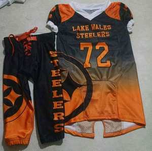 Vêtements de sport d'équipe de football américain en twill personnalisé bon marché en gros, maillot uniforme - Product Image 5