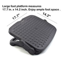 Repose-pieds moderne en plastique, pliable, extensible et réglable, de haute qualité, ergonomique, OEM/ODM, pour le bureau, le salon et l'atelier