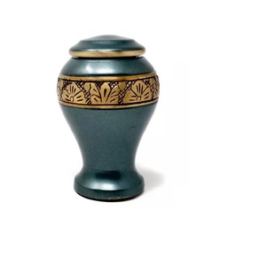 Adult Style Funeral Cremation Urn Fines quality customized New Design Customized Color <b>Memorial</b> Ashes Metal Cremation Urns - Product Image 1