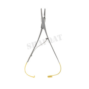 Soporte de aguja manual Mathieu de 14 cm, base de instrumento quirúrgico con inserto de carburo de tungsteno - Product Image 1