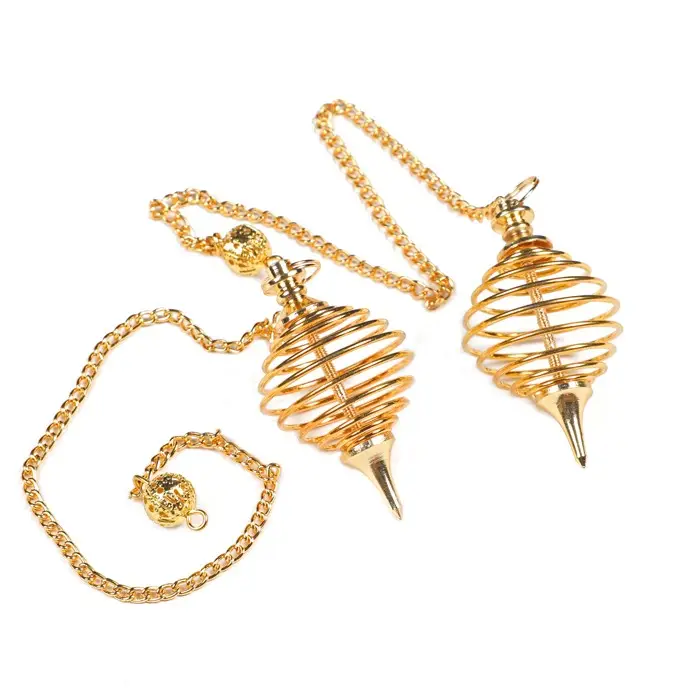 Hot Sale Natural Spiral Cage Brass Pendulums Supplier in India