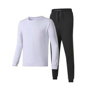 Chándal de Cachemira de oveja para hombre, conjunto de chándal con capucha + pantalón de lana grueso con capucha, chándal informal cálido - Product Image 1