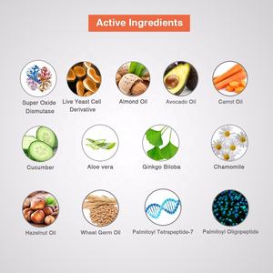 Crème pour la peau sèche à base de peptides de marque privée, SOD anti-inflammatoire, réparatrice de la peau endommagée, apaisante, anti-âge, raffermissante, à base de plantes, sans cruauté - Product Image 6