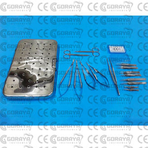 GORAYA-Conjunto de microinstrumentos de cirugía manual alemana, instrumentos quirúrgicos de microcirugía, certificado CE ISO, gran oferta - Product Image 3