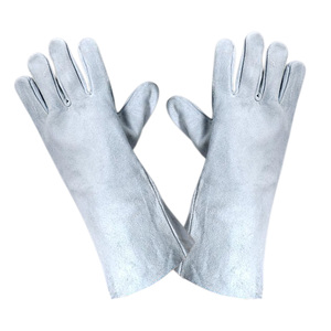 Waterproof & Fireproof Cowhide Leather Tig Welding <b>Gloves</b> <b>Long</b> Heat Resistant Anti-Cut & Anti-Impact Safety Work <b>Gloves</b> - Product Image 1