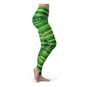 Mallas de cintura alta impresas por sublimación personalizadas para mujer Medias de control de barriga de secado rápido para uso activo - Product Image 3