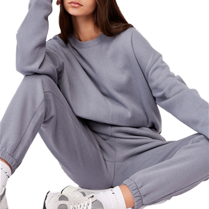 Premium Quality Full Sleeve Crew Neck Solid Streetwear Clothing Women Custom Sweatshirt Long Sleeve hood - Product Image 2