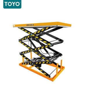 Tijera hidráulica portátil, pequeña mesa elevadora de acero inoxidable para coche de tijera fija automática eléctrica - Product Image 5