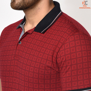 Polo de Golf de poliéster para hombre de diseño personalizado de alta calidad para camiseta de Polo de manga corta con patrón sólido estampado personalizable - Product Image 6