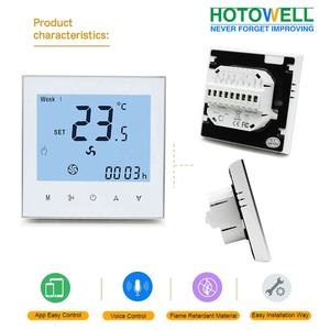थर्मोस्टेट कारखाने OEM वाईफ़ाई स्मार्ट रूम के लिए थर्मोस्टेट पंखे का तार हीटिंग और ठंडा थर्मोस्टेट गर्म तापमान नियंत्रक - Product Image 3