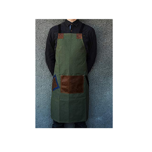 Personnalisé Hommes Barbier long Tablier bavoir avec Cuir Véritable Pas Cher Prix Bonne Qualité Barber - Product Image 1