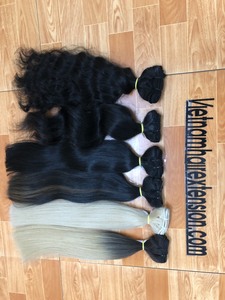 Extensiones de Cabello con Trama Doble, 100% Cabello Humano Virgen Remy de Vietnam, Rizado Francés, 8"-40", Sin Procesar, 100g - Product Image 6