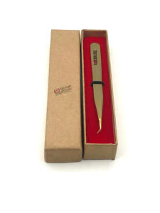 Haute Qualité Or Plasma 45 Degrés Mince Extension De Cils Droit Pince À Épiler En Acier Inoxydable Avec Votre Propre Logo Instruments De Beauté - Product Image 5