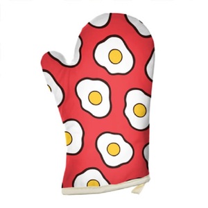 Gants de cuisine réutilisables en coton 100% populaires pour Noël, rouge, double four, micro-ondes personnalisé, cuisine domestique, double, élégants - Product Image 4