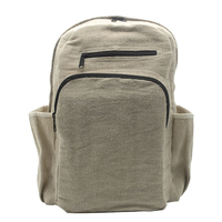 Sac à dos pour ordinateur portable bohème multifonctionnel en jute, coton et chanvre, grande capacité (36-59L), antivol, intelligent et personnalisable, respectueux de l'environnement