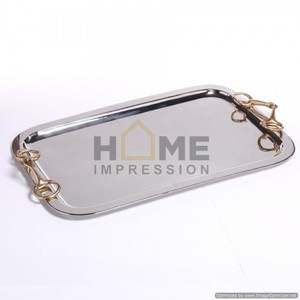 Home Decorative Enamel Fancy Serving Tray - Product Image 5
