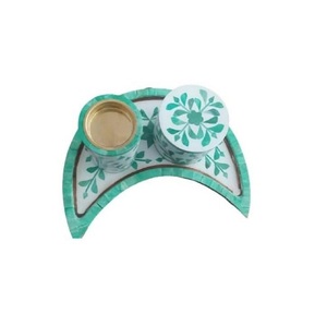 Juego de regalo de Ramadán árabe, incrustaciones de perlas madre de madera, bandeja quemadora Mubkhar Bakhoor, incensario de Oud, incrustaciones de hueso, aroma de rosa para religiosos - Product Image 5