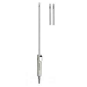 Cánula Gasparoti de Acero Inoxidable con un Orificio Central, Instrumento Quirúrgico Eléctrico - Product Image 1