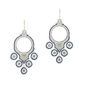 Pendientes de cuentas de semillas hechos a mano con gran belleza - Product Image 1