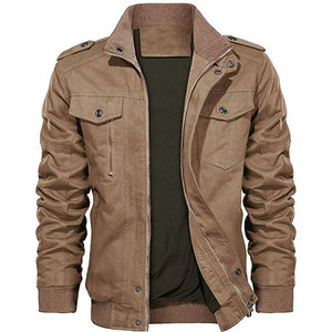 Leather Coats Loose Multifunction <b>Sunscreen</b> Casual Bomber Jacket Men - Product Image 5
